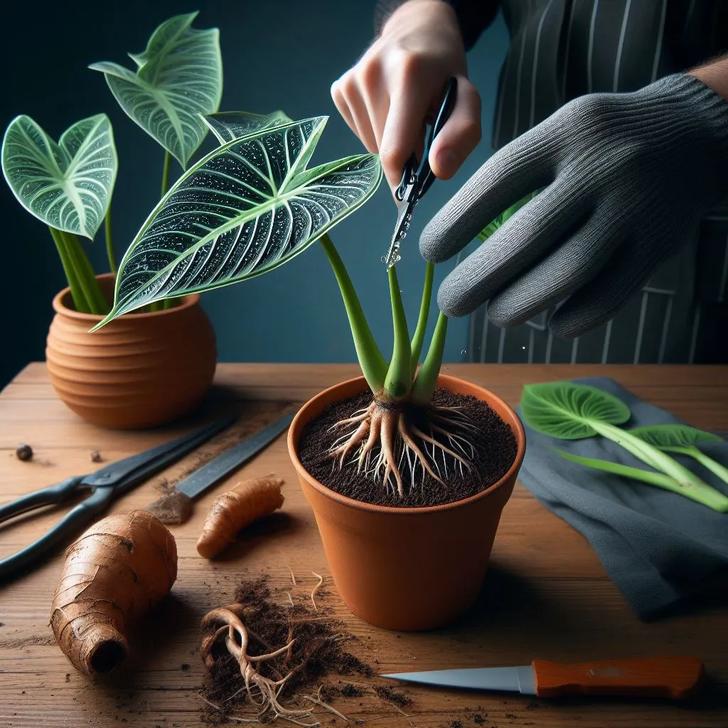 Propagating Alocasia Ninja