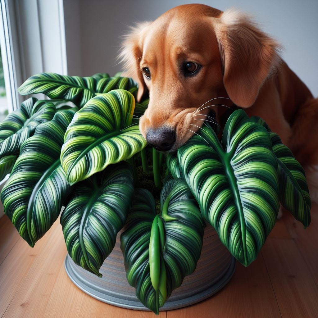 Pet Eats An Alocasia