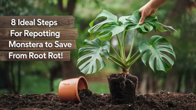 8 Ideal Steps For Repotting Monstera to Save From Root Rot!