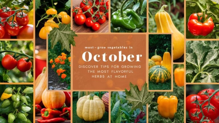 15 Must-Grow Vegetables for Your Fall (October) Gardening
