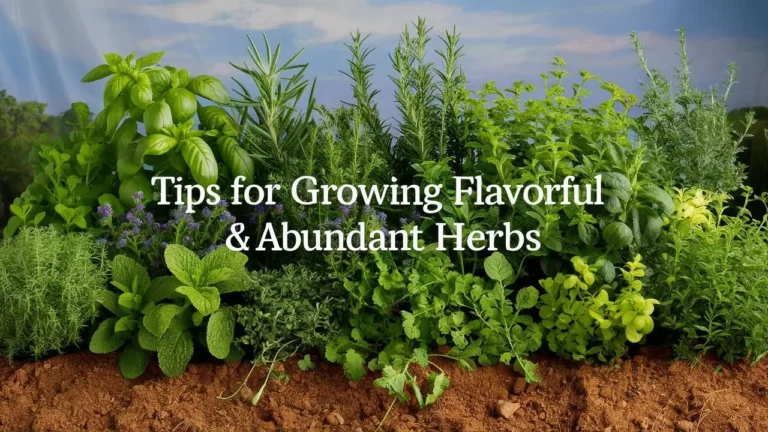Tips for Growing Flavorful & Abundant Herbs