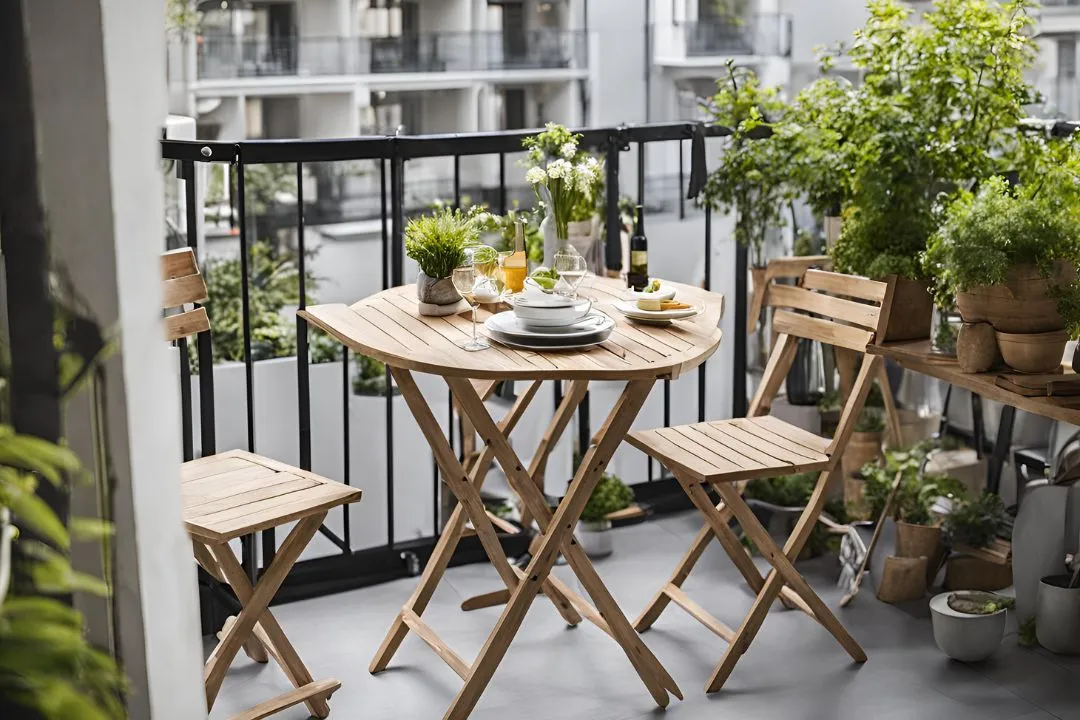 Add a Foldable Bistro Set