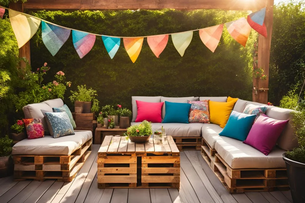 Create a DIY Pallet Furniture Set for Backyard