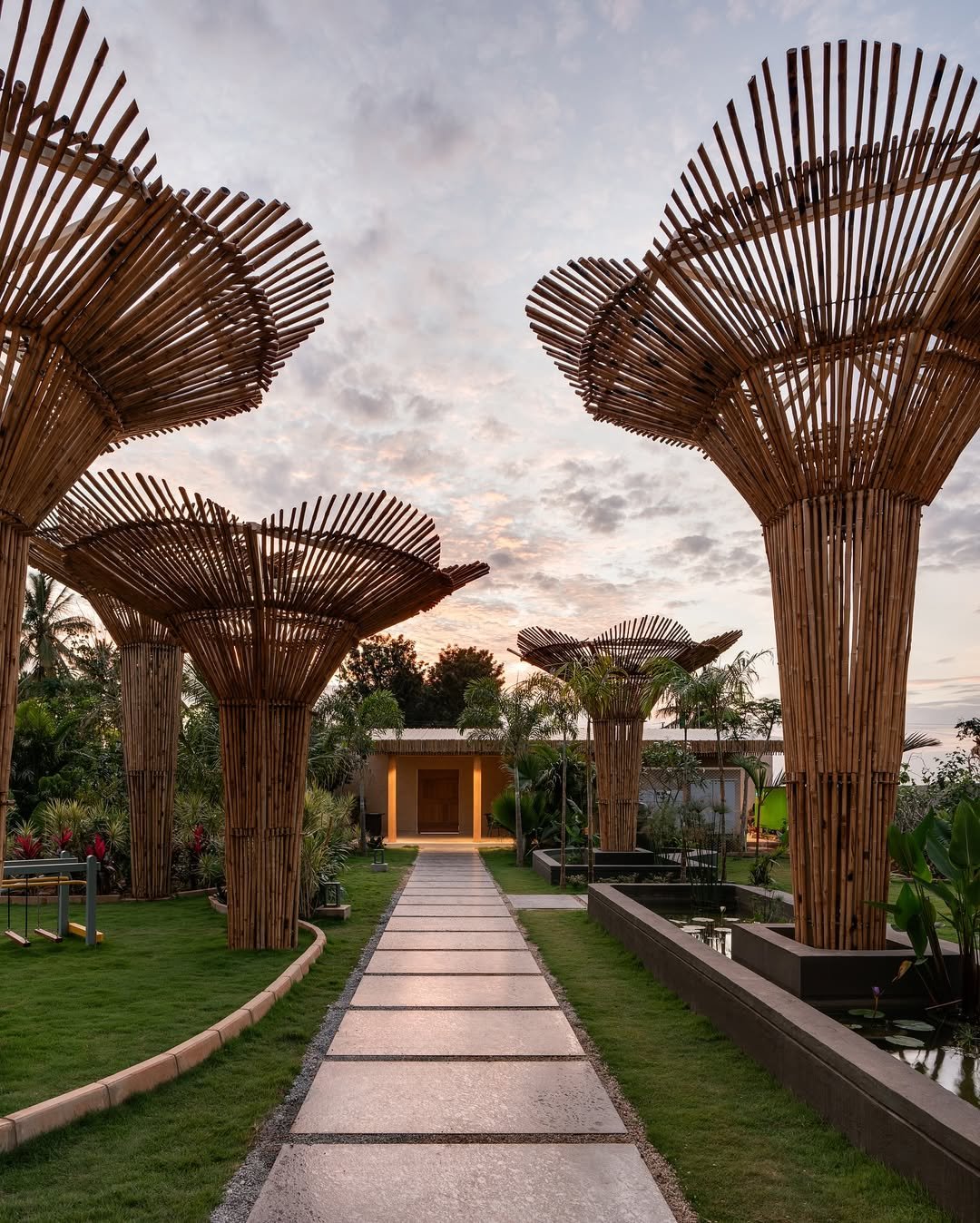 Peaceful Zen Garden Bamboo Elements