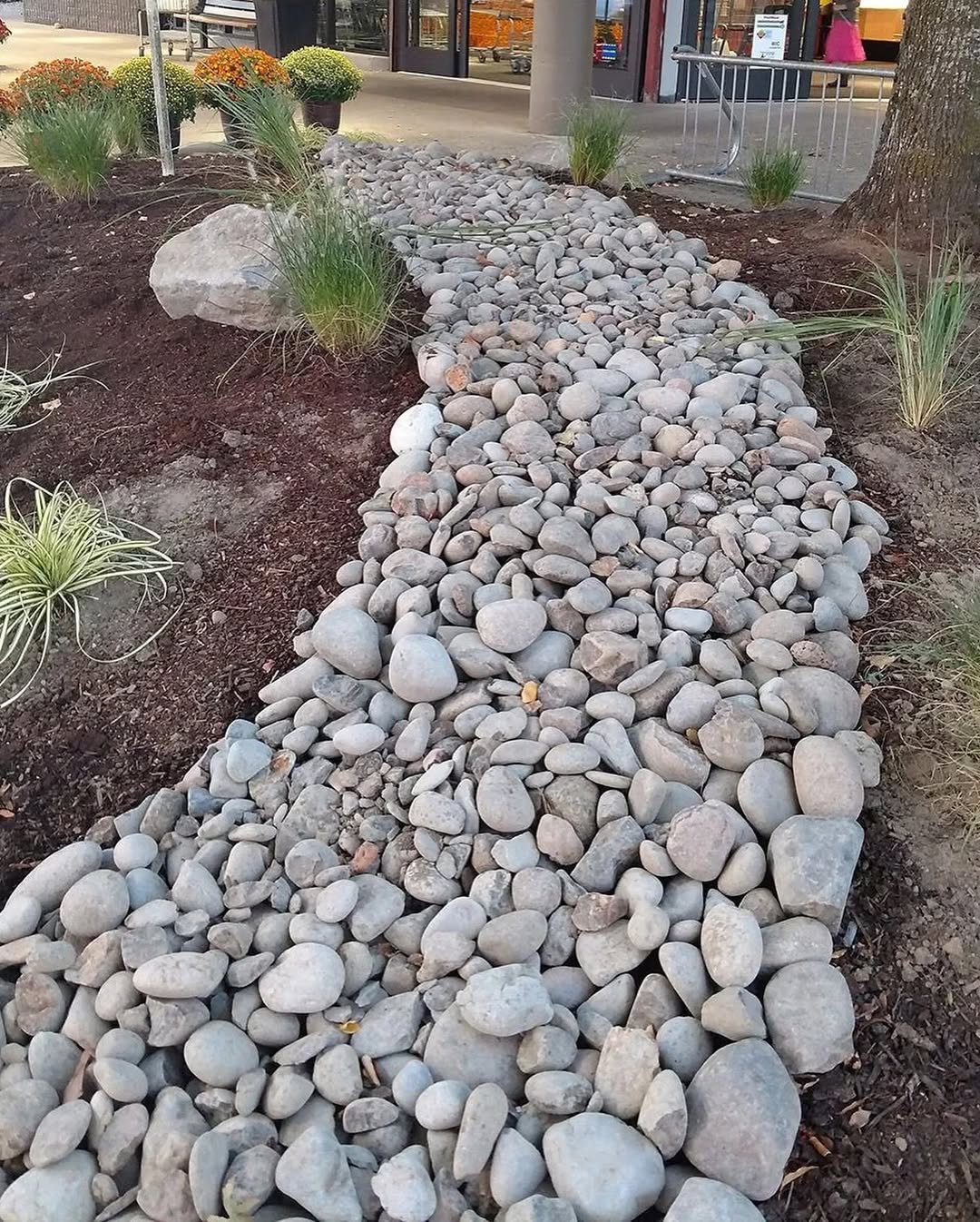 Peaceful Zen Garden Scatter river rocks 