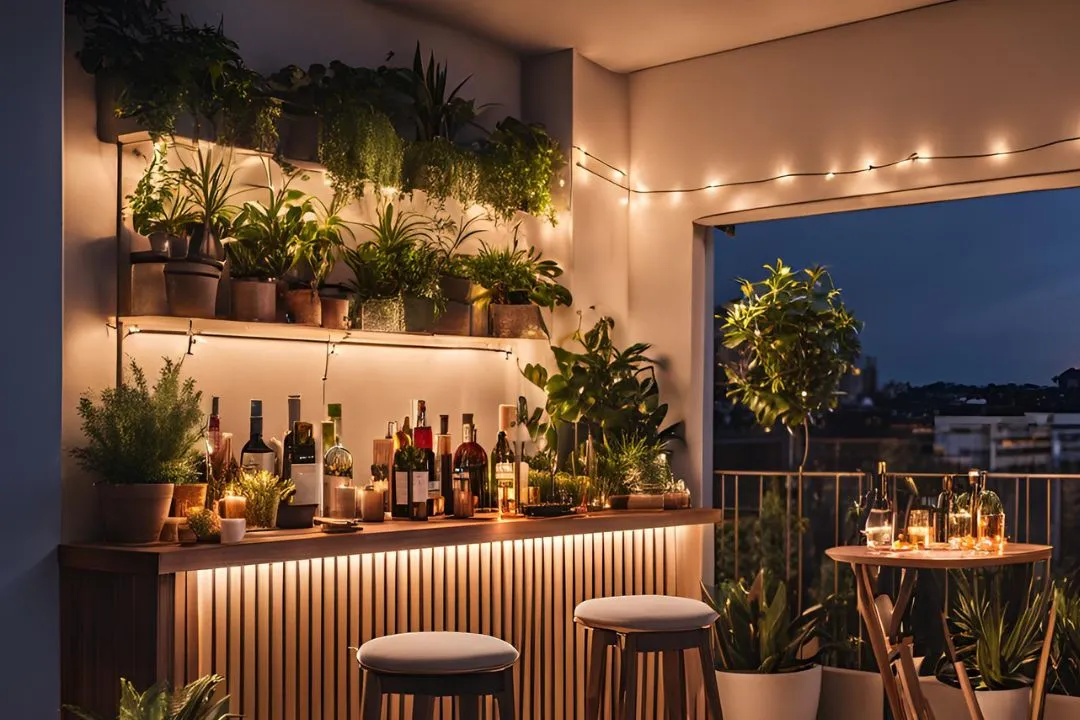 Set Up a Balcony Bar