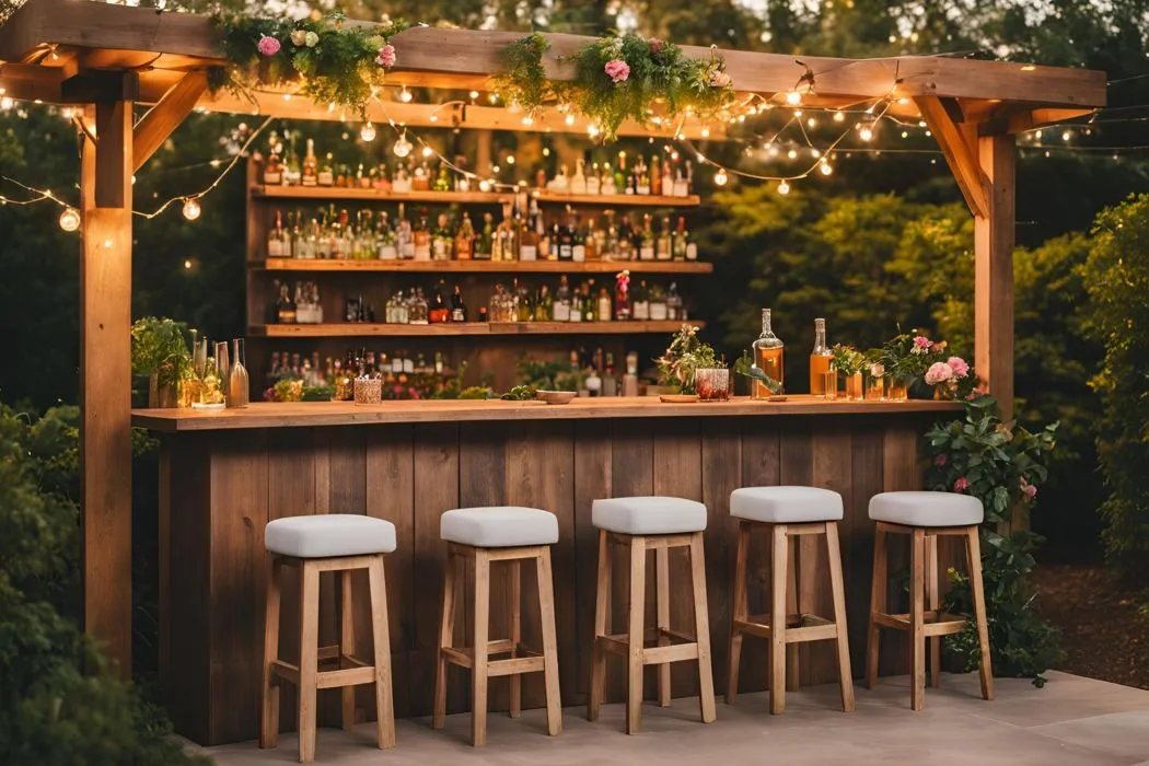 Set Up a DIY Outdoor Bar for Backyard