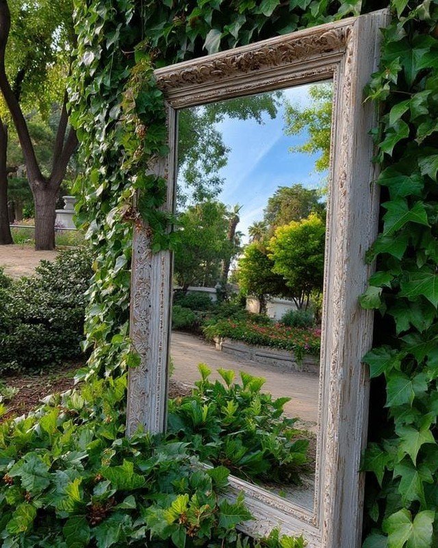 Small Backyard Landscaping Mirror