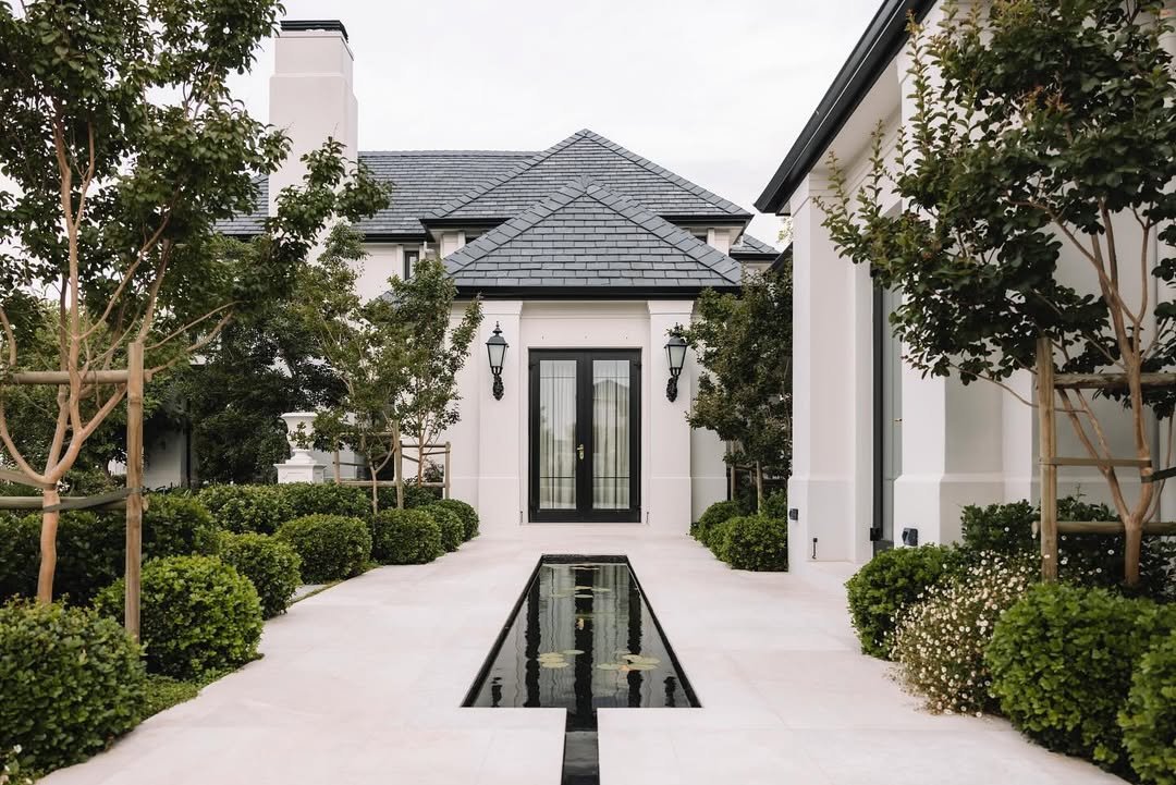 Backyard Landscaping Water Feature Focal Point