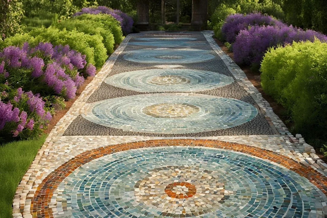 Classic Mosaic Garden Path