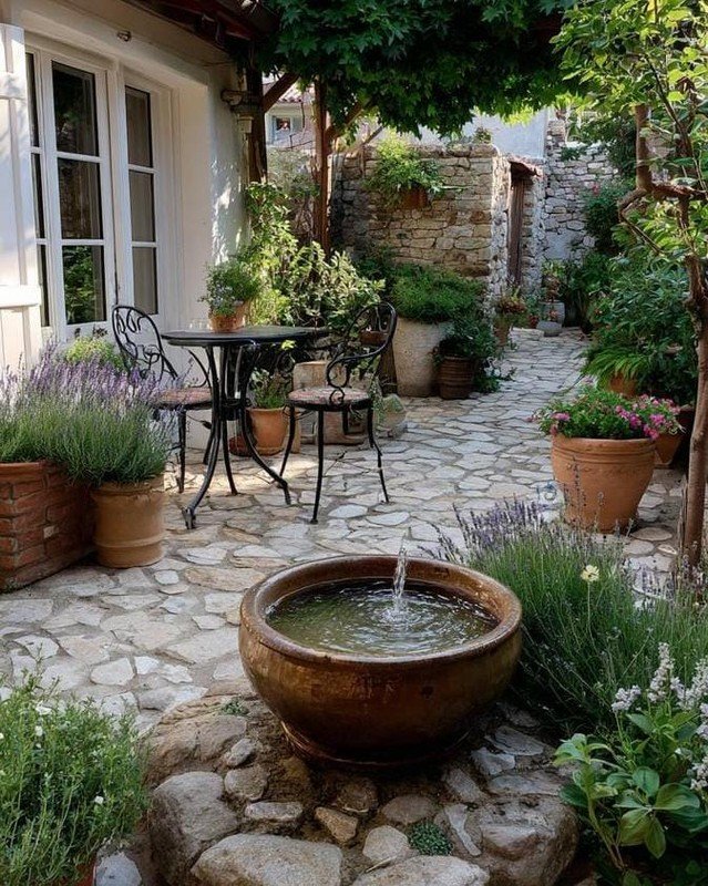 Compact Water Feature Garden for Patio Garden