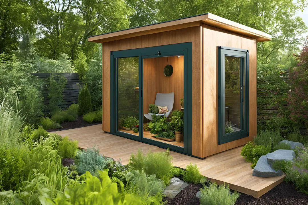 Green Roof Eco-Friendly Shed