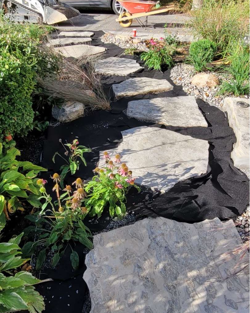 Cozy Garden Nook Lay Down Stone Pathways 