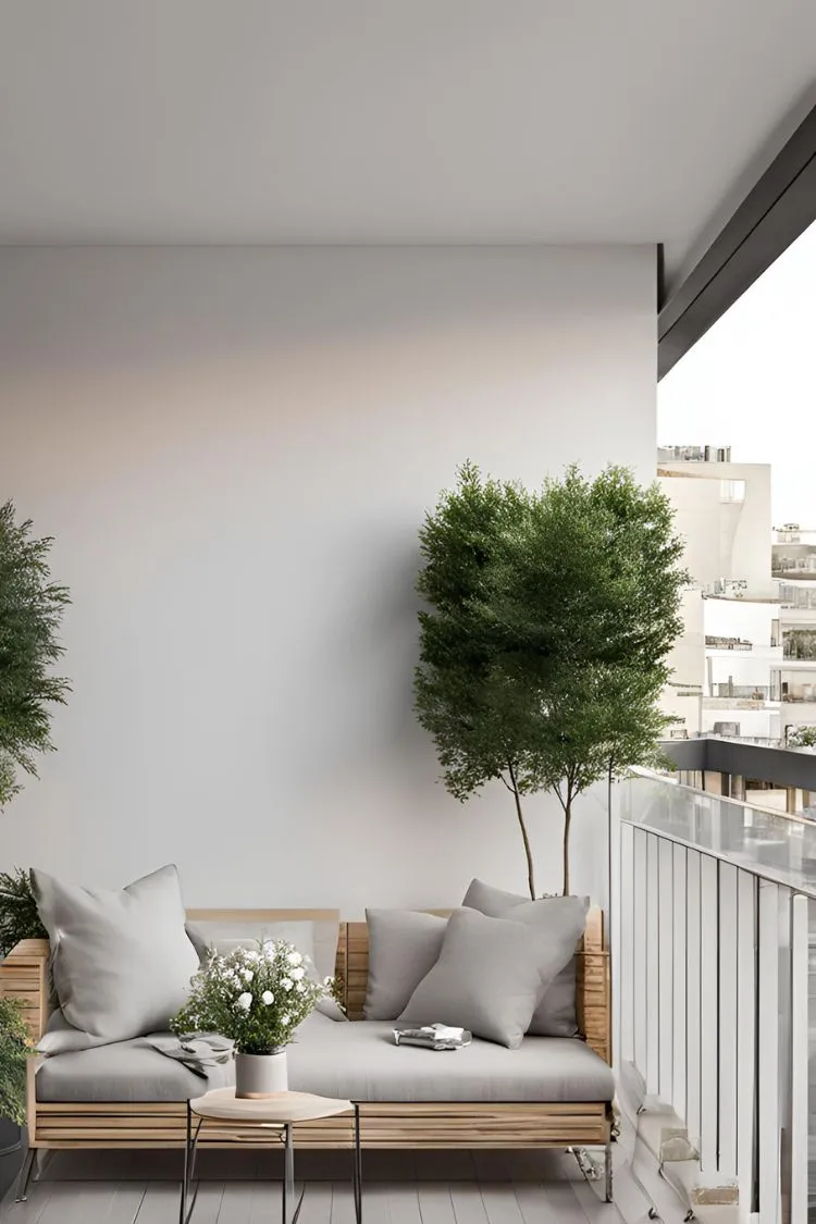 Opt for a Minimalist Look for Apartment Balcony