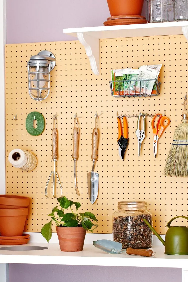 Pegboard Organization