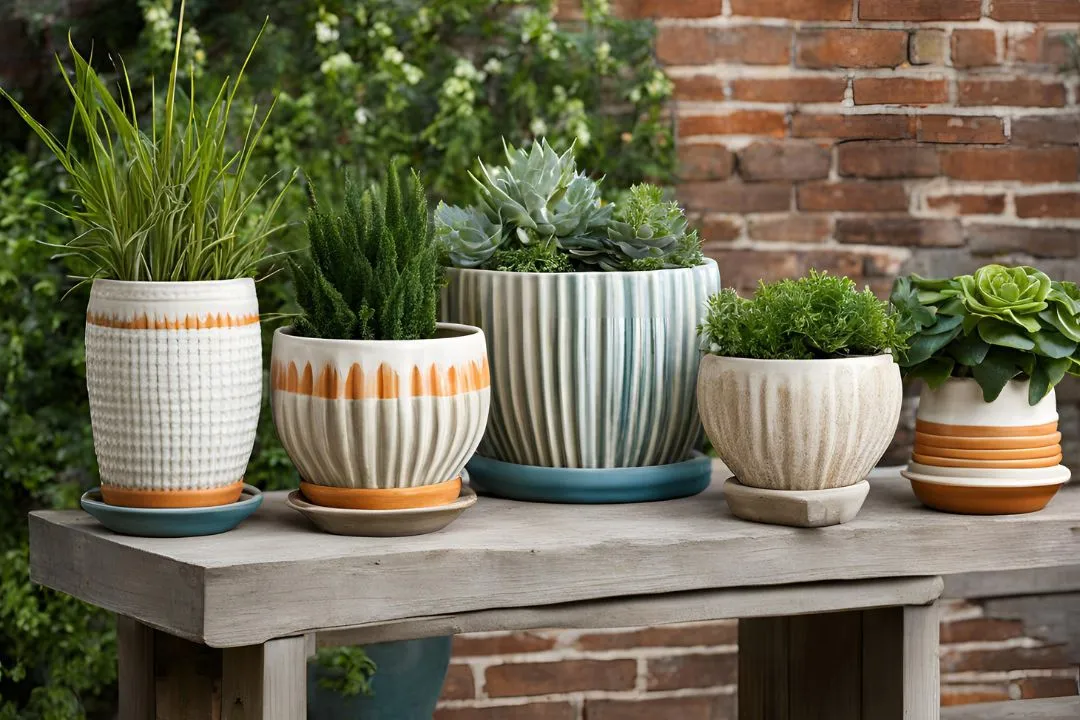 Retro Ceramic Planter Collection