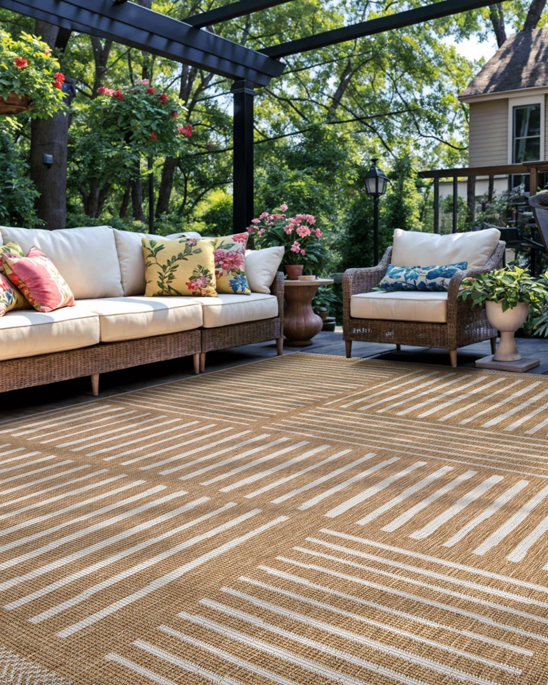 No Grass Backyard Rugs in outdoor