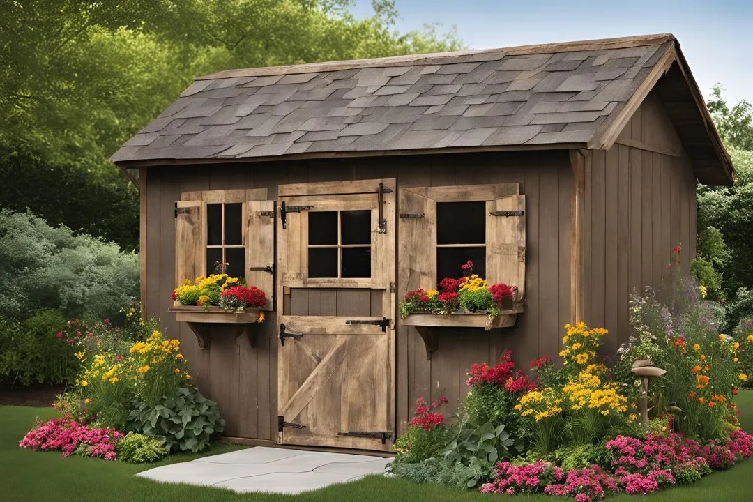 Rustic Barnyard Inspired Shed
