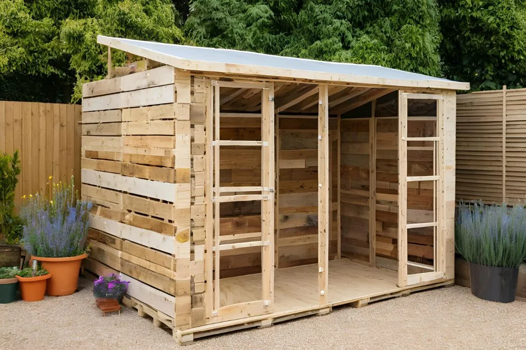 Upcycled Pallet Shed