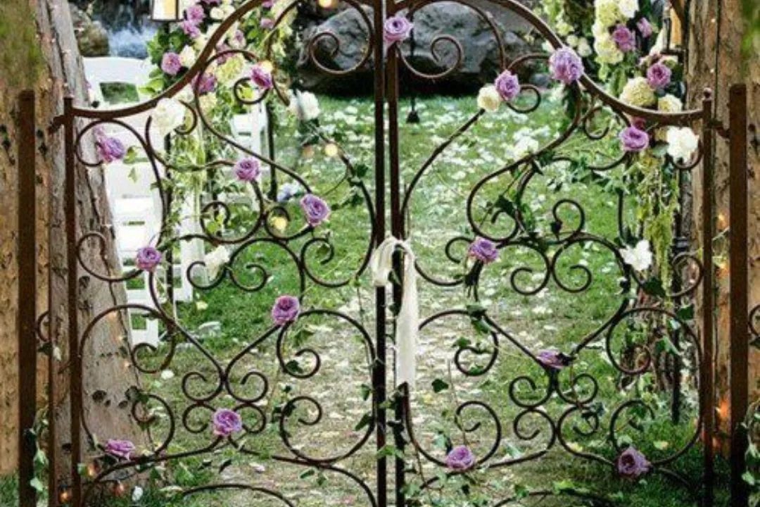 Vintage Garden Gate Entrance