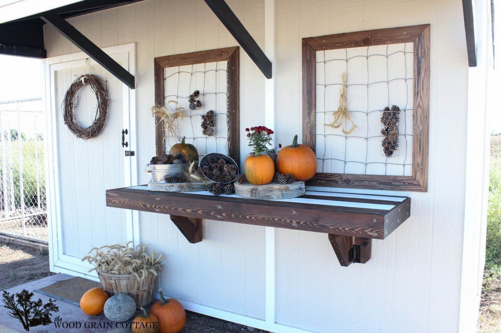 Wall-Mounted Potting Bench