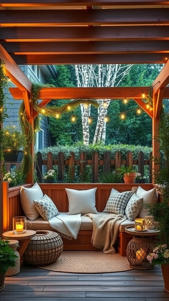 Cozy Nook in Small Pergola