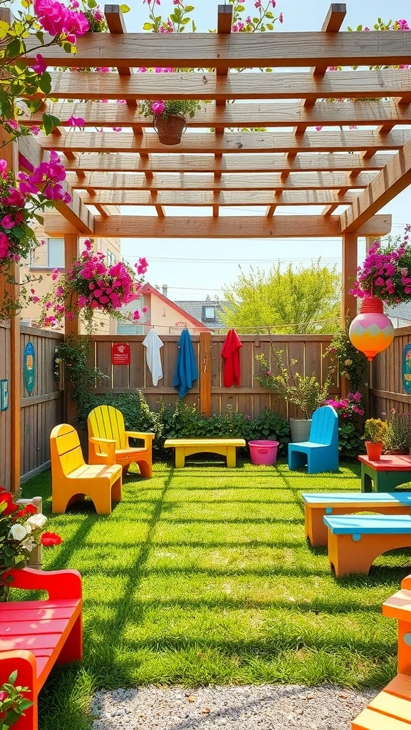 kid friendly pergola