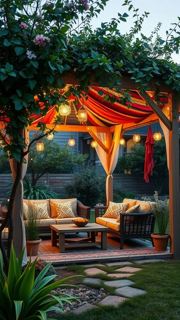 Bohemian pergola