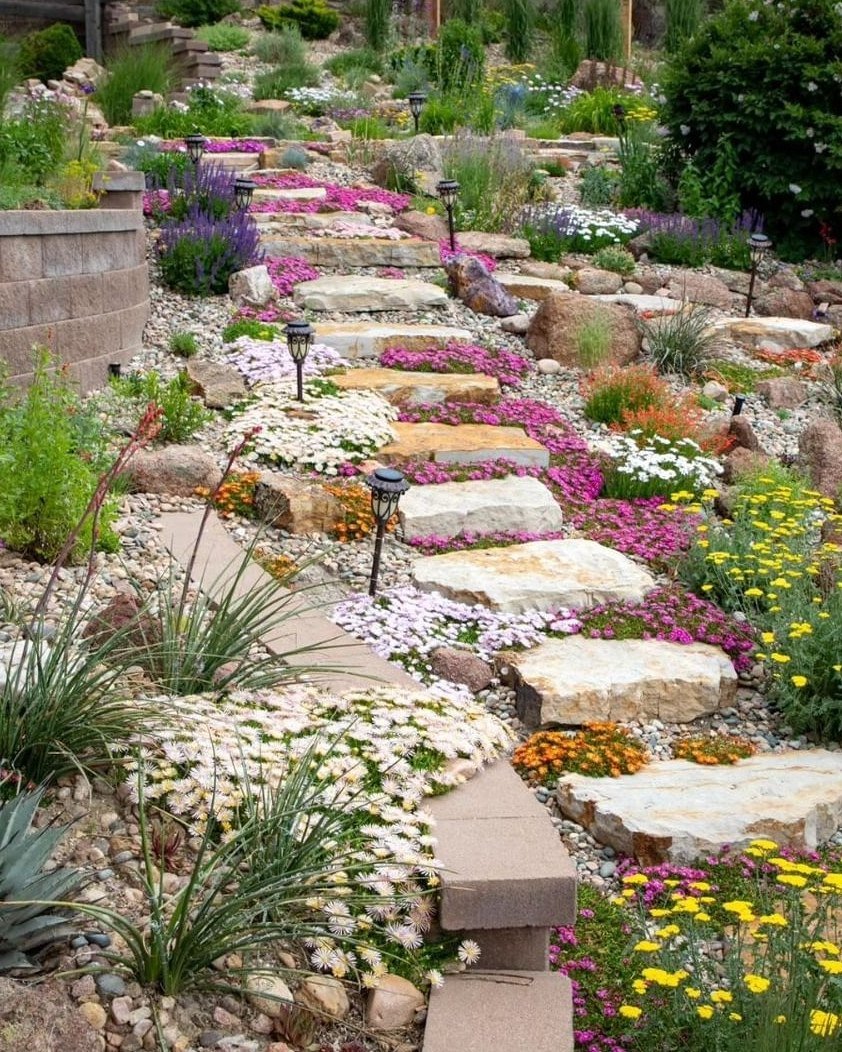 Moss-Covered Steps For Secret Garden Entrance