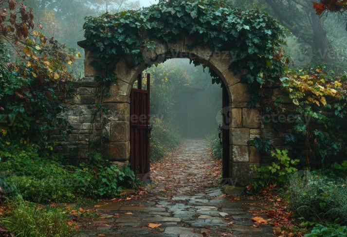 Stone Pathway For Secret Garden Entrance