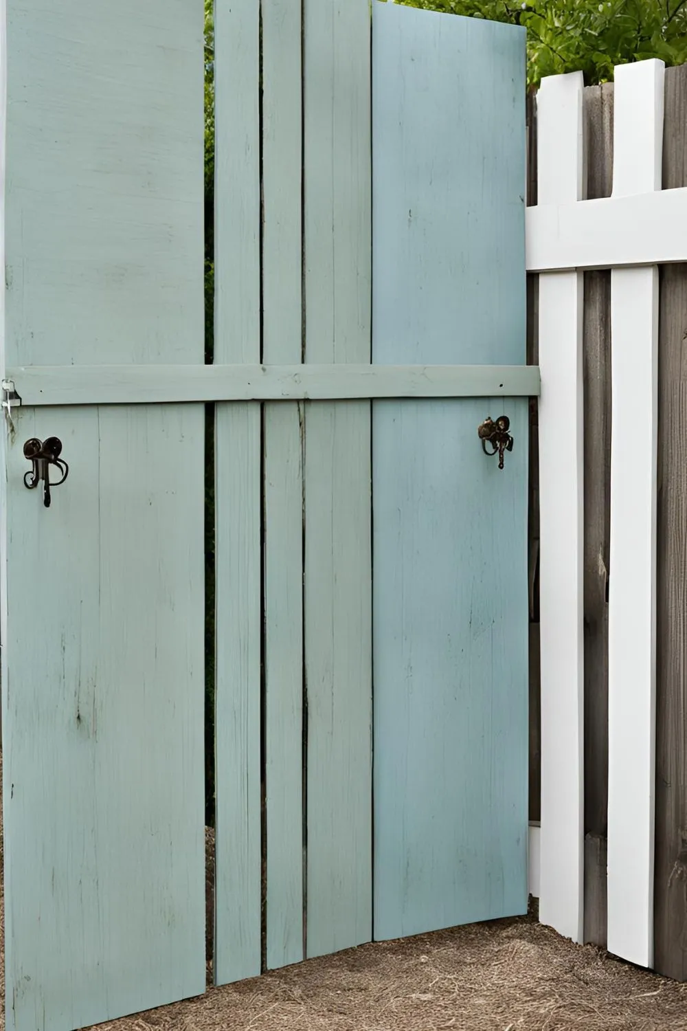 Upcycled Door Privacy Screen
