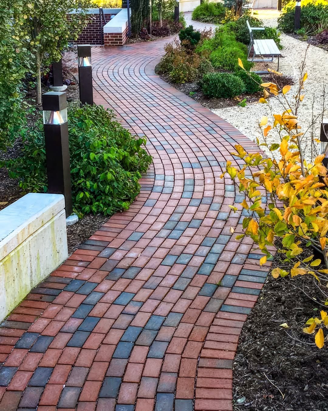 Brick Walkway Ideas Sleek Modern