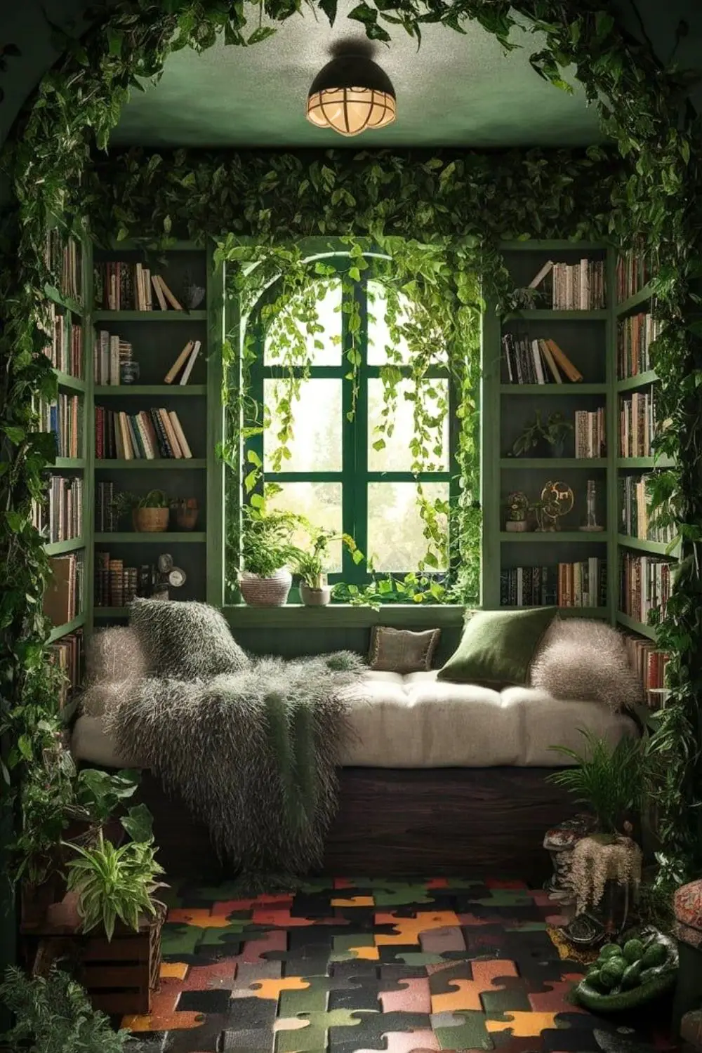 Greenhouse-Style Reading Space