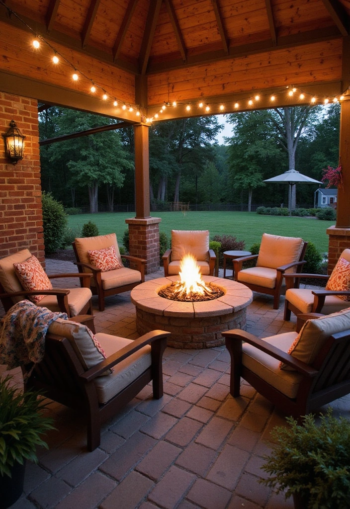 15 Front Yard Porch Ideas That Will Instantly Boost Your Curb Appeal! - 7. Cozy Fire Pit Area