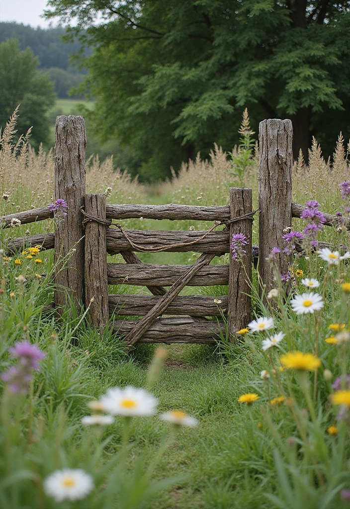Stick and Branch Fence