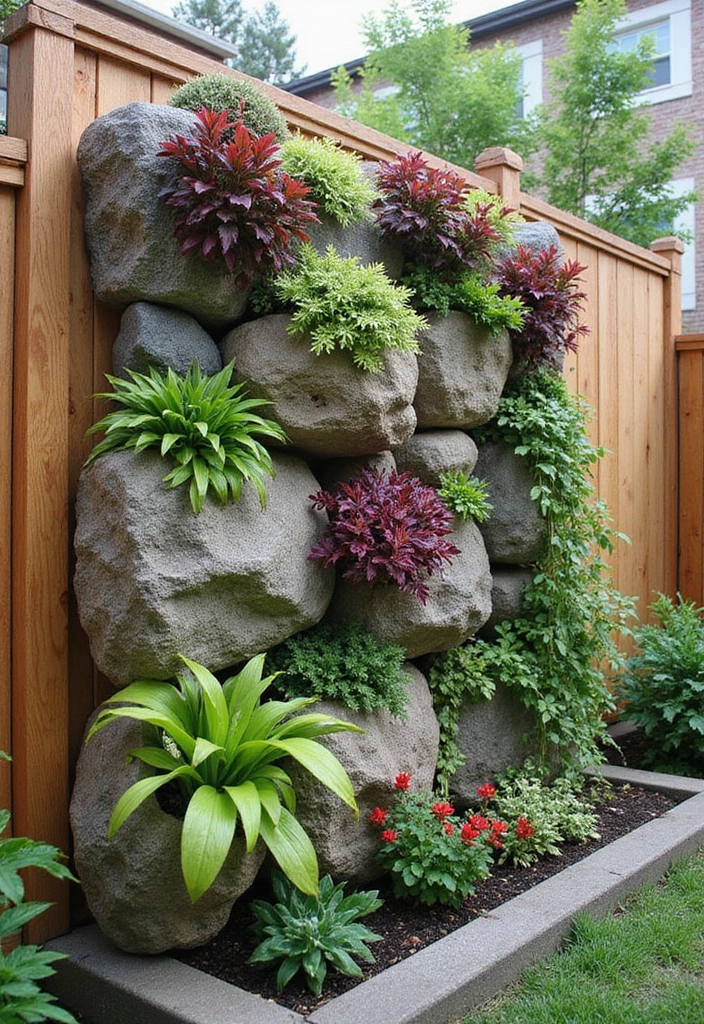 Vertical Rock Garden: Space-Saving Marvel
