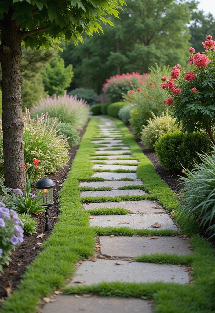 19 Backyard Makeover Ideas Using Artificial Grass and Paving You Won't Believe! - 2. Garden Pathways