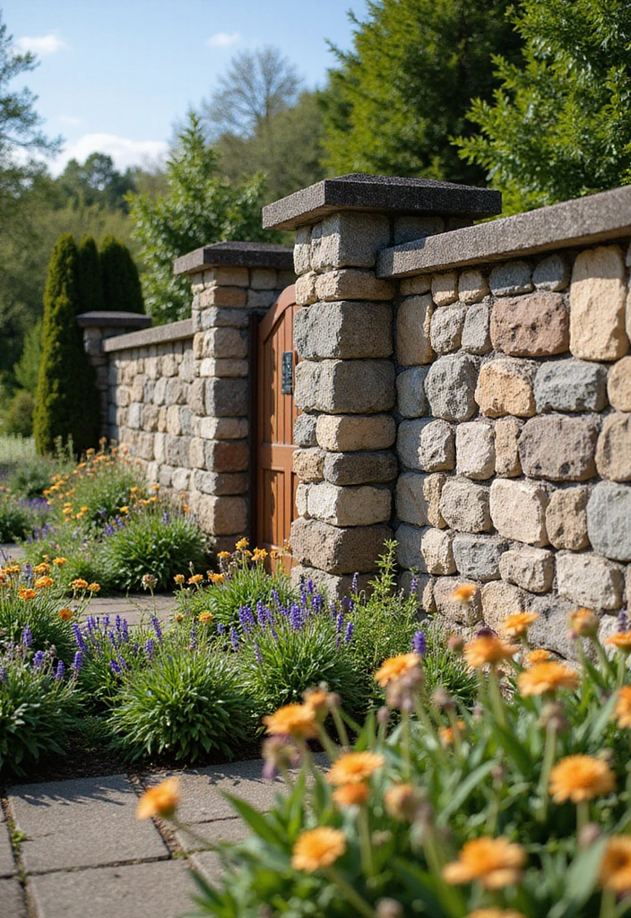 Stone Wall Fence