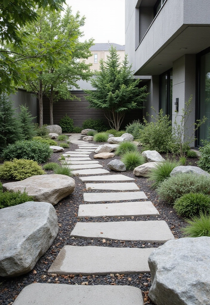 Modern Rock Garden: Sleek and Stylish