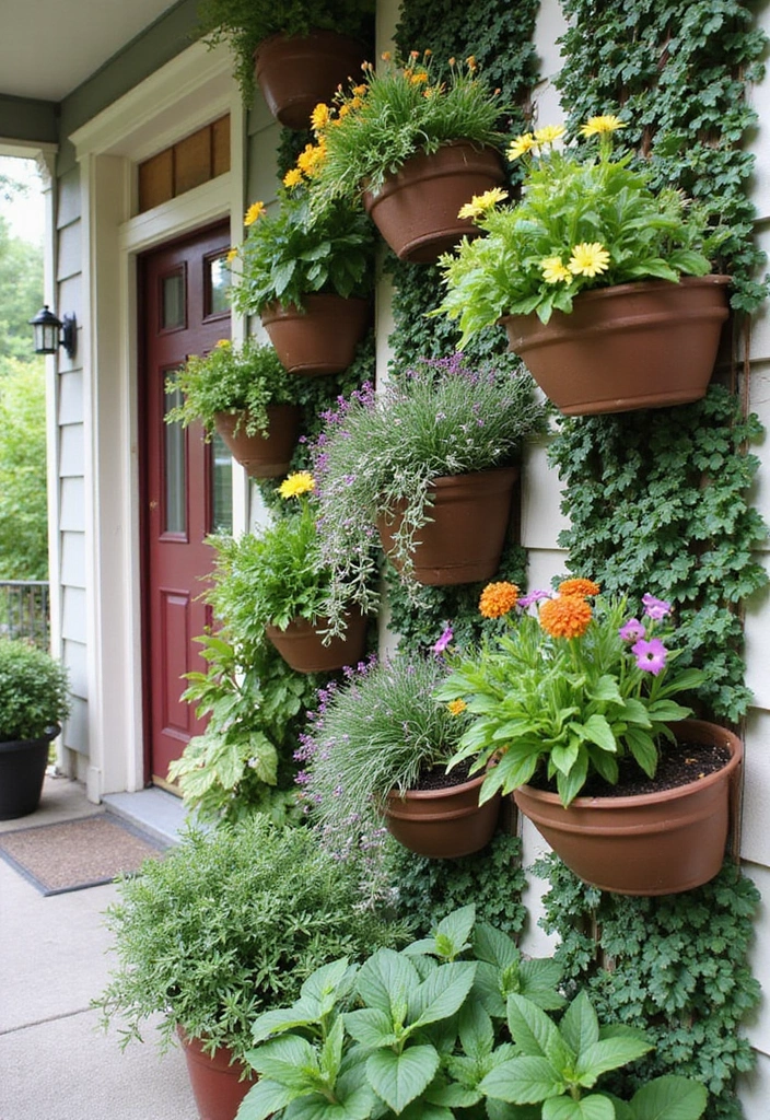 15 Front Yard Porch Ideas That Will Instantly Boost Your Curb Appeal! - 8. Vertical Gardens