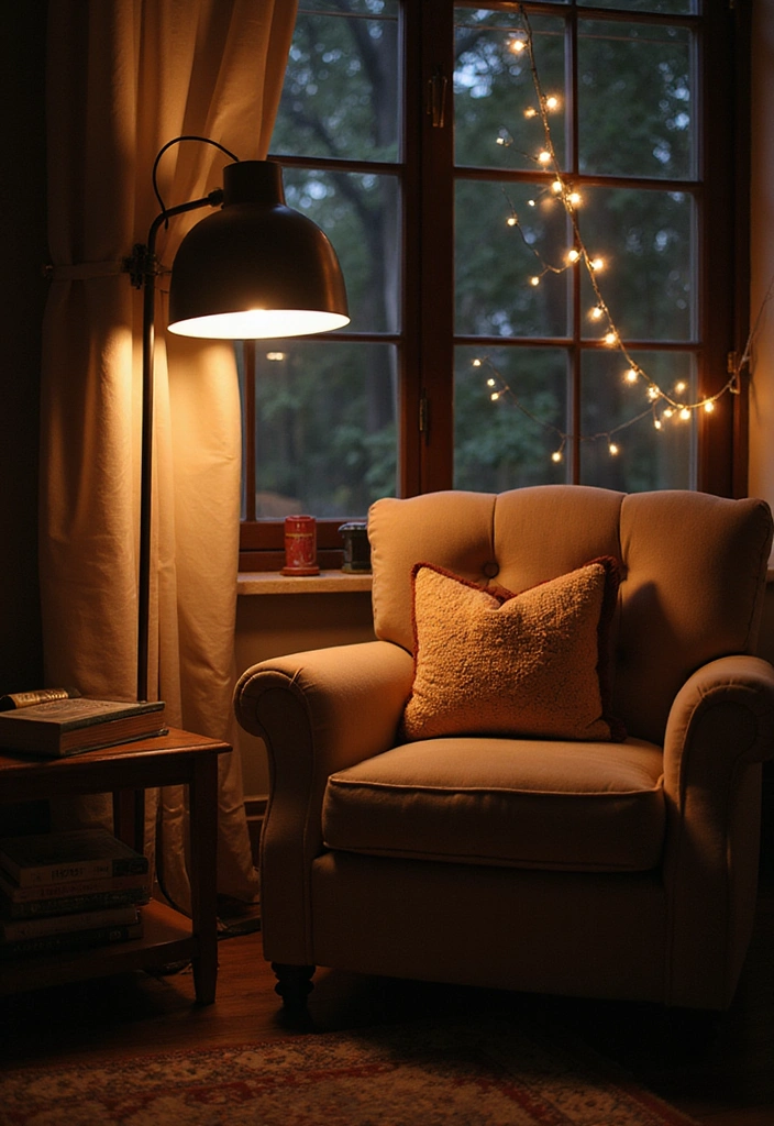 How to Design a Cozy Reading Nook That Adults Will Love - Incorporate Soft Lighting