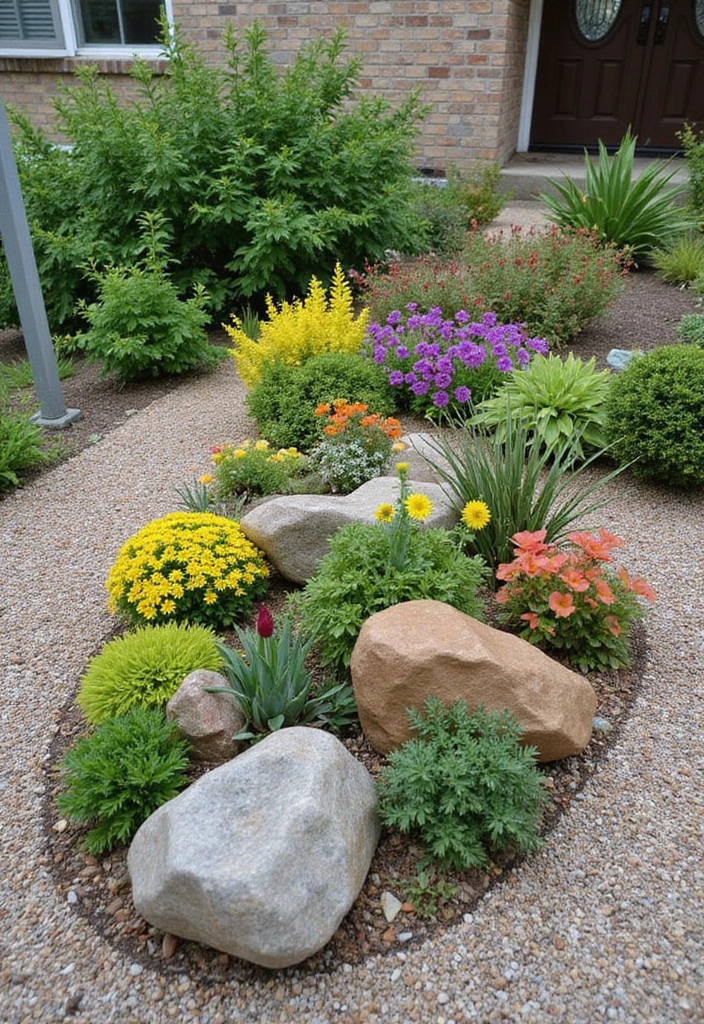 Seasonal Rock Garden: Year-Round Appeal