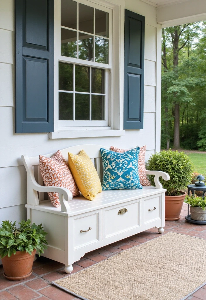 15 Front Yard Porch Ideas That Will Instantly Boost Your Curb Appeal! - 14. Outdoor Storage Solutions