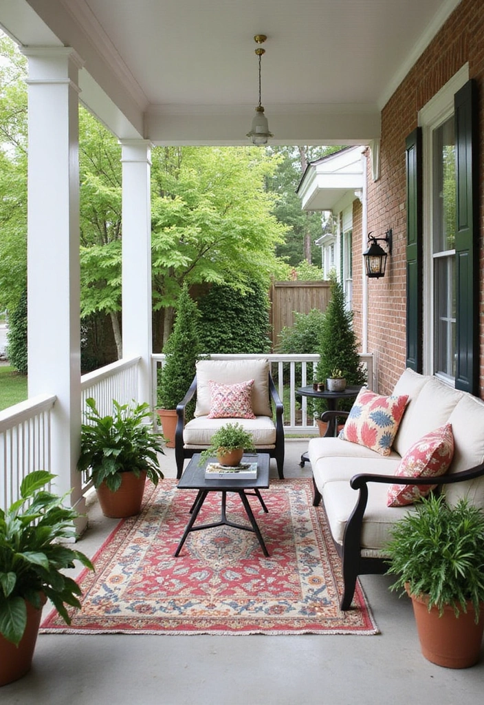 15 Front Yard Porch Ideas That Will Instantly Boost Your Curb Appeal! - 5. Stylish Outdoor Furniture