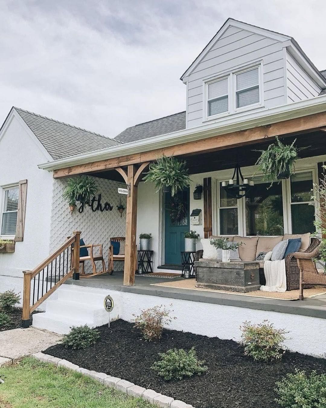 Modern Farmhouse Back Porch