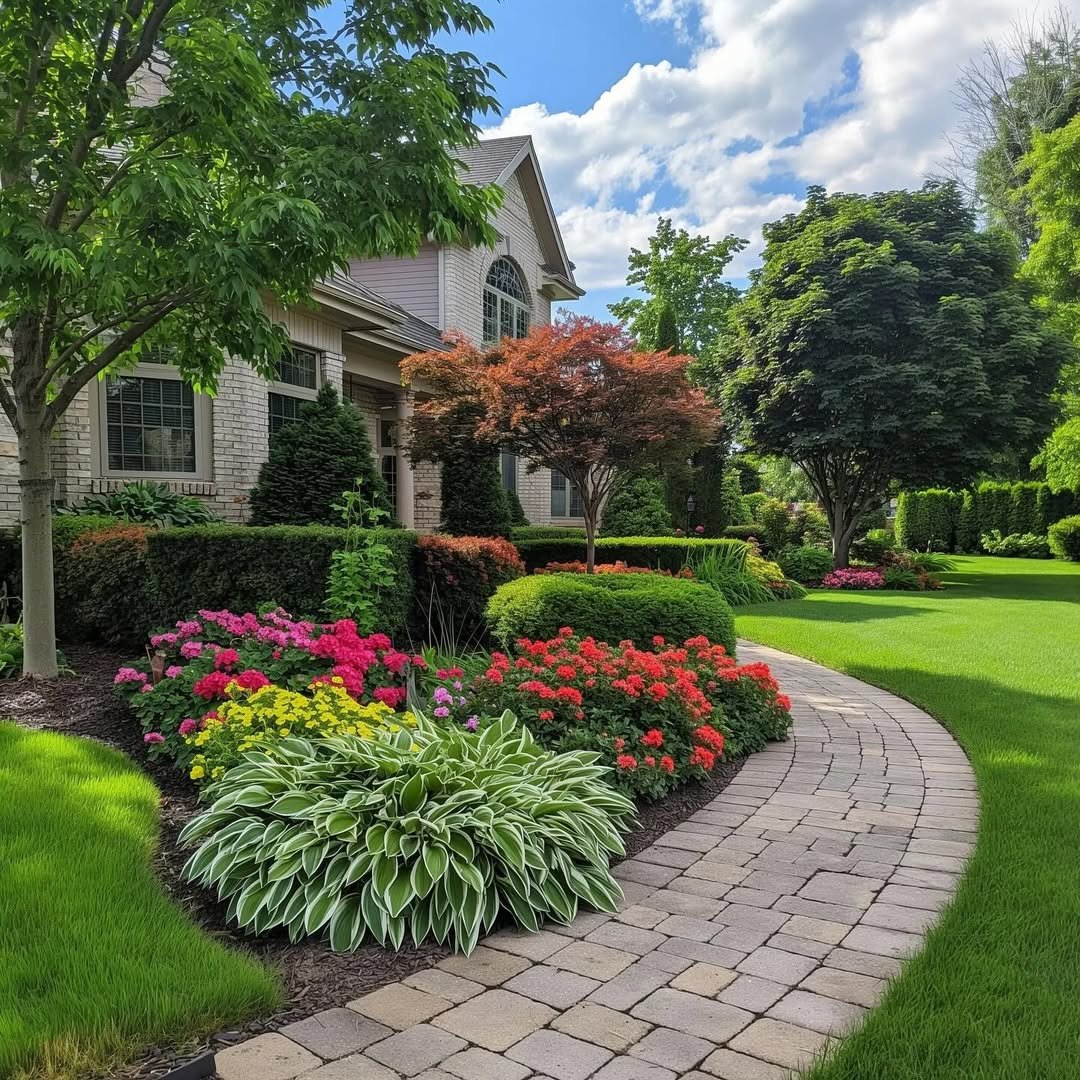 Stone Pathways for Front Garden Landscaping
