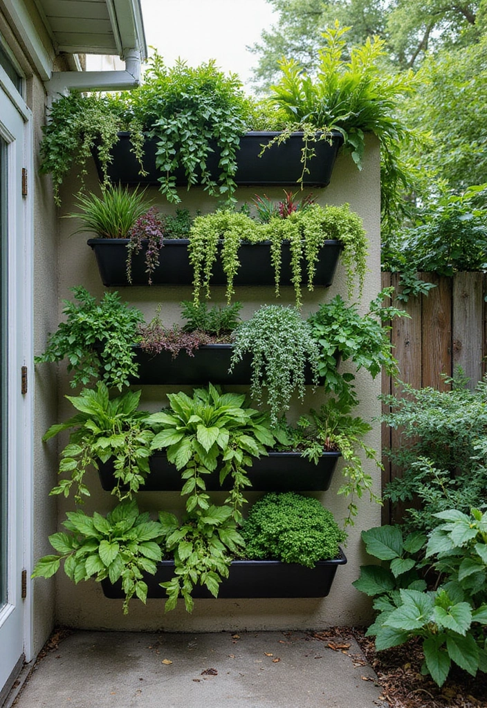 Vertical Front Garden Landscaping Design