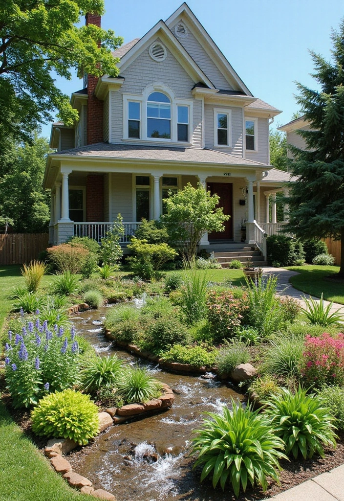 Creative Front Garden Landscaping Designs - Sustainable Rain Gardens