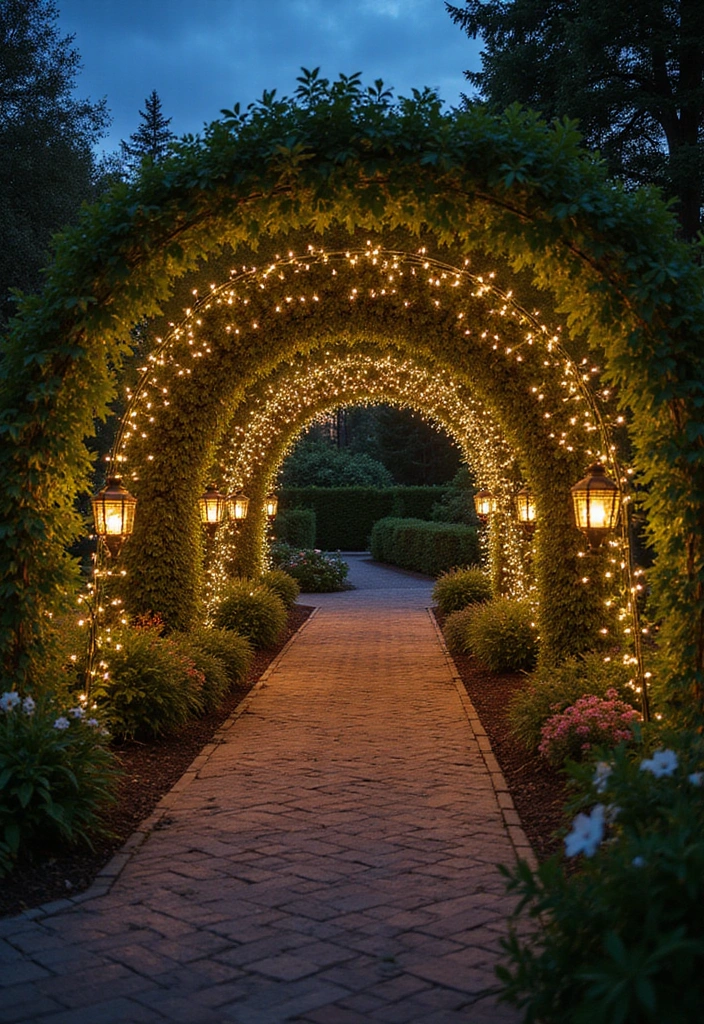 Pathway Lighting in Front Garden Landscaping Design