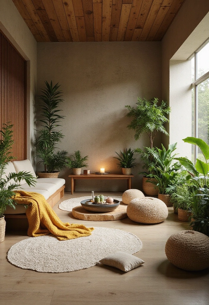 25 Stylish Outdoor Entertaining Areas That Will Elevate Your Gatherings to a Whole New Level! - 23. Nature-Inspired Meditation Space